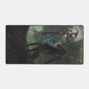 Steel Shadow Gaming Desk Mat Assassin Aesthetics