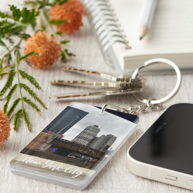 Steel & Sky NYC Key Ring (Front Right)
