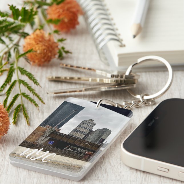 Steel & Sky NYC Key Ring (Front Right)