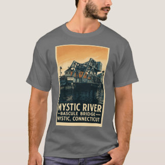 Steel Sky The Mystic River Bridge Oversized T-Shirt
