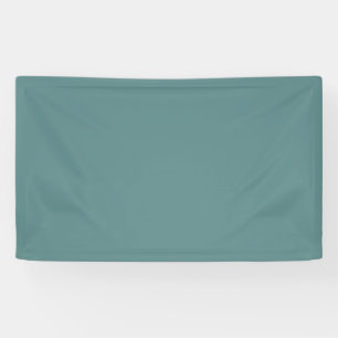 Steel Teal Solid Colour Banner