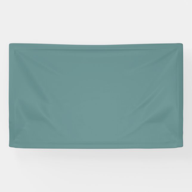 Steel Teal Solid Colour Banner (Horizontal)
