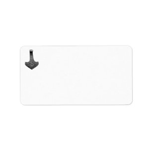 Steel Thor's Hammer address labels