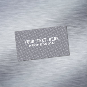Steel with water drops pattern magnetic business card