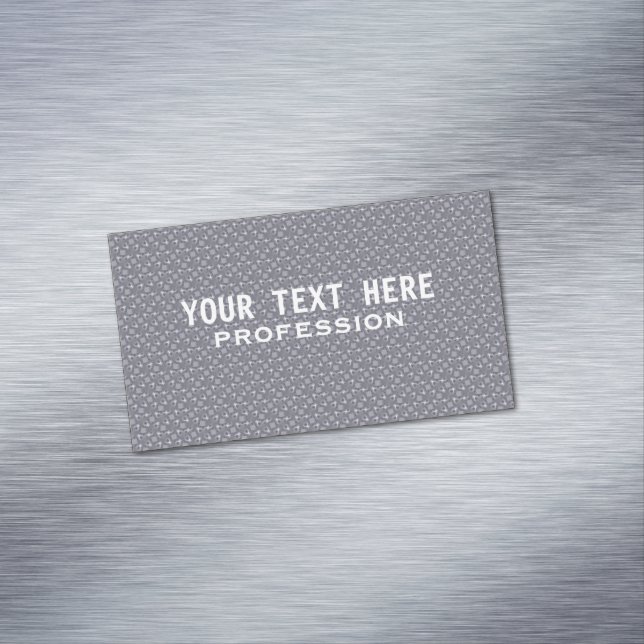 Steel with water drops pattern magnetic business card (In Situ)