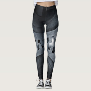 Steelcore Cyberpunk Armour Graphic Leggings