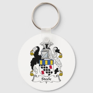 Steele Family Crest Key Ring