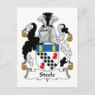 Steele Family Crest Postcard