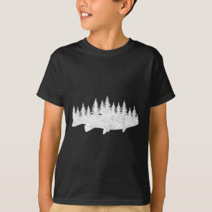 Steelhead Fishing - Forest Treeline Trout Fisherma T-Shirt