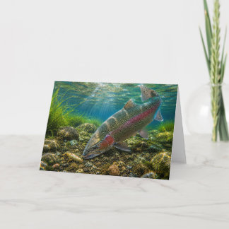 Steelhead Fishing Greeting Card