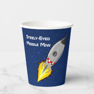 Steely-Eyed Missile Man Paper Cups