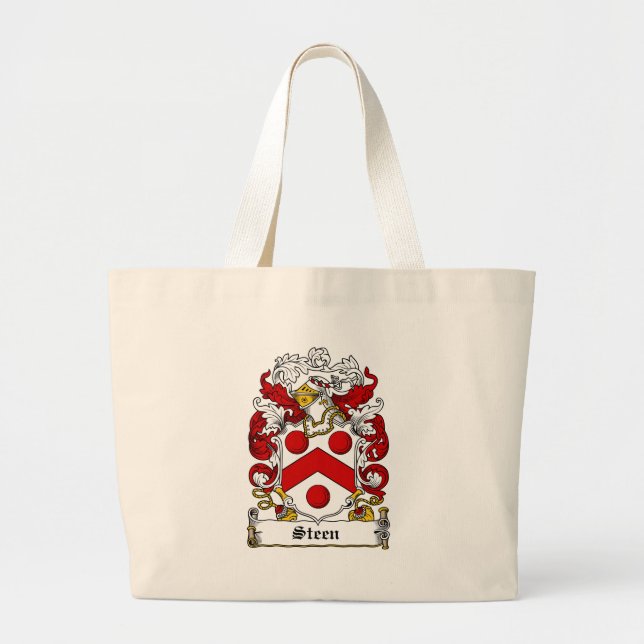 Steen Family Crest Large Tote Bag (Front)