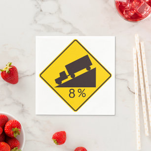 Steep Decline Paper Napkins