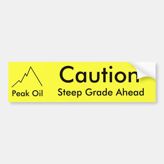 Steep Grade Bumper Sticker (Front)