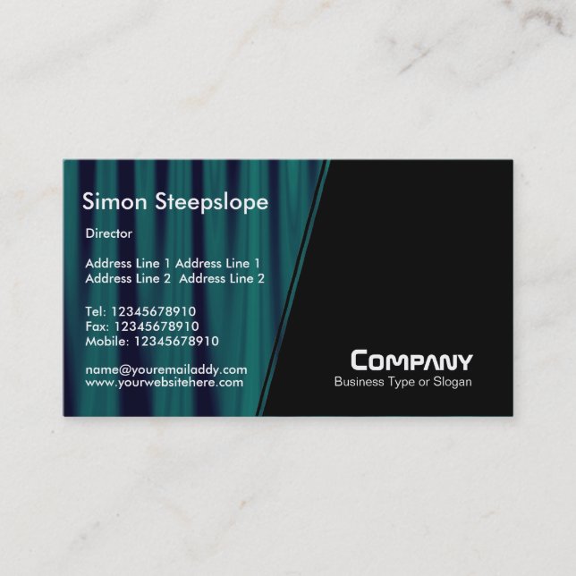 Steep Slope - Drapery 03 Business Card (Front)