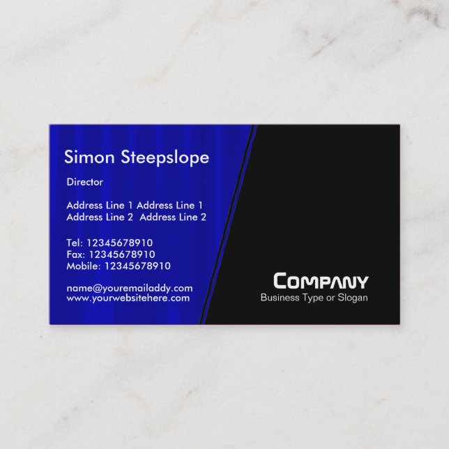 Steep Slope - Drapery 04 Business Card (Front)