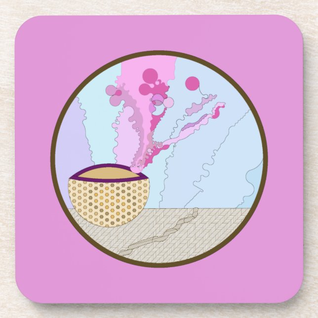 Steeping Tea Pot Coaster (Front)