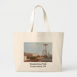 Steeplechase Amusement Park, Coney Island NY Large Tote Bag