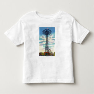 Steeplechase Park Parachute Jump Daytime Scene Toddler T-Shirt