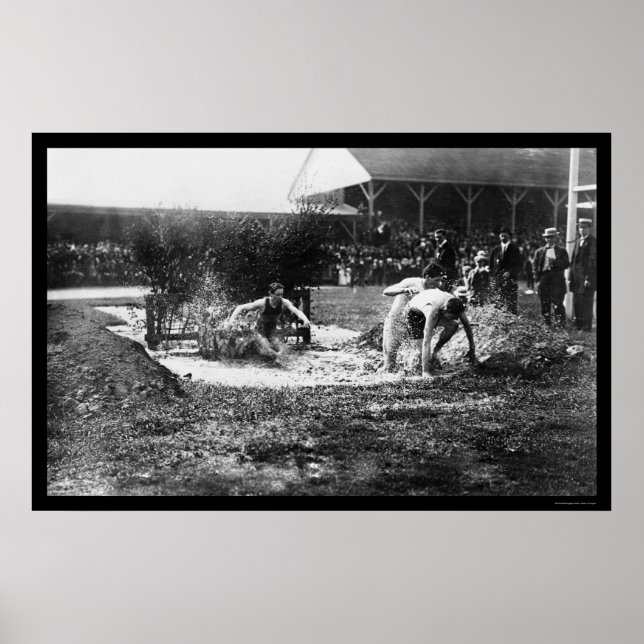 Steeplechase Track Race 1912 Poster (Front)
