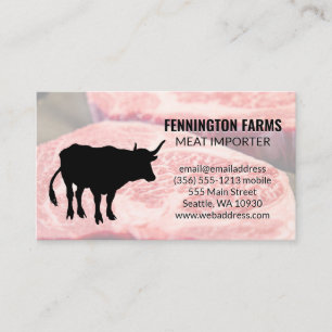 Steer Cut Steaks Business Card