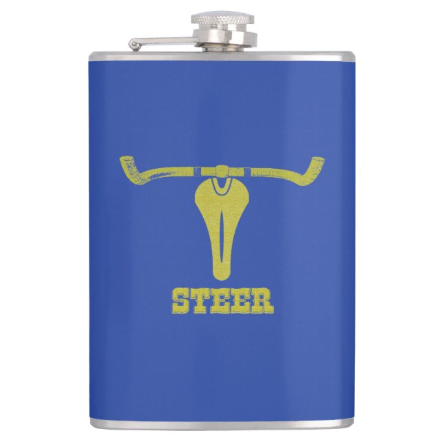 Steer (cycling) hip flask (Front)