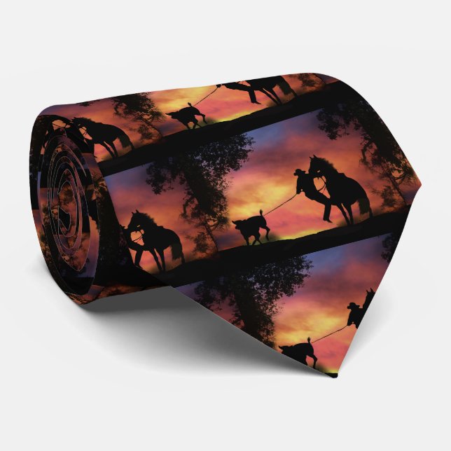 Steer Roping Tie (Rolled)