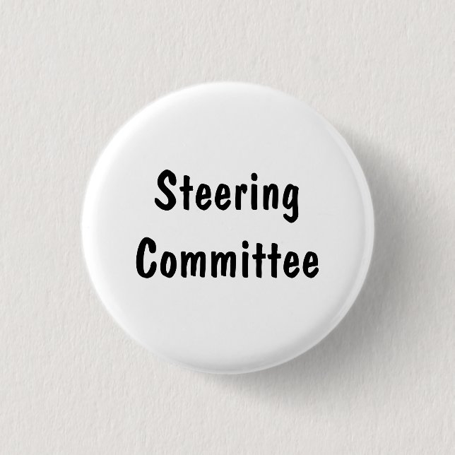 Steering Committee 3 Cm Round Badge (Front)