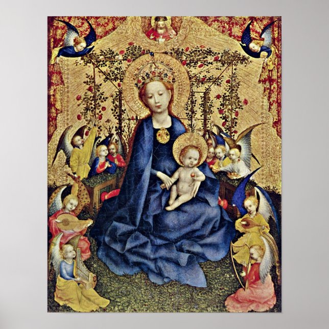 Stefan Lochner - Rosenhagmadonna Poster (Front)