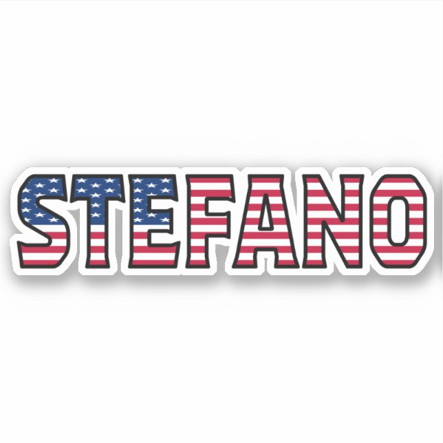 Stefano Name First name USA Sticker Stickerset (Front)