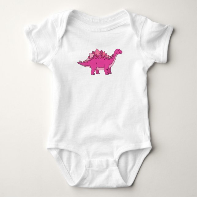 Stegosaurus Baby Bodysuit (Front)