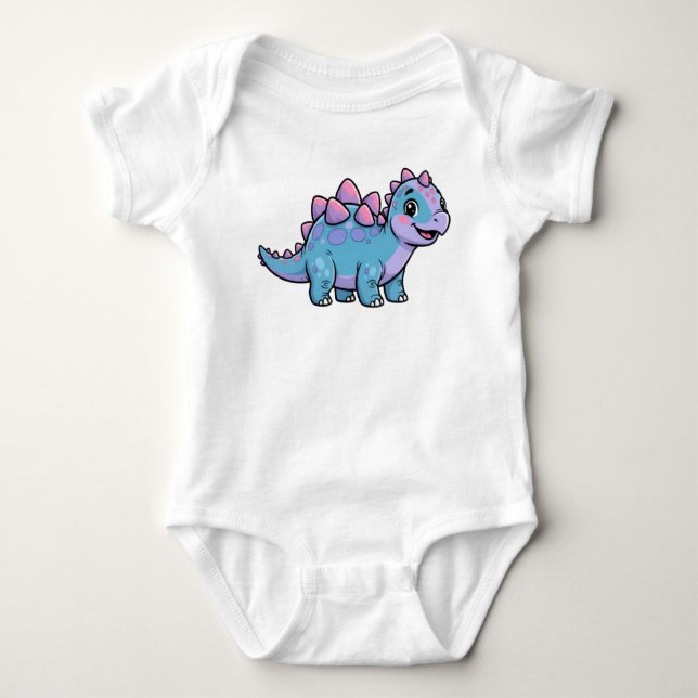 Stegosaurus Baby Bodysuit (Front)