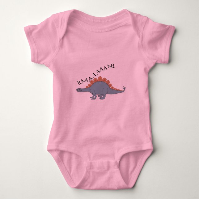 Stegosaurus - Baby Jersey Bodysuit (Front)