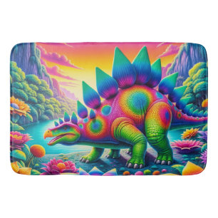 Stegosaurus bath mat