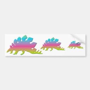 Stegosaurus Dinosaur Bumper Sticker