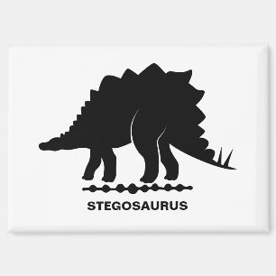Stegosaurus Dinosaur Silhouette Magnet