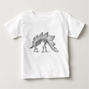 Stegosaurus Dinosaur Skeleton Fossil Baby T-Shirt