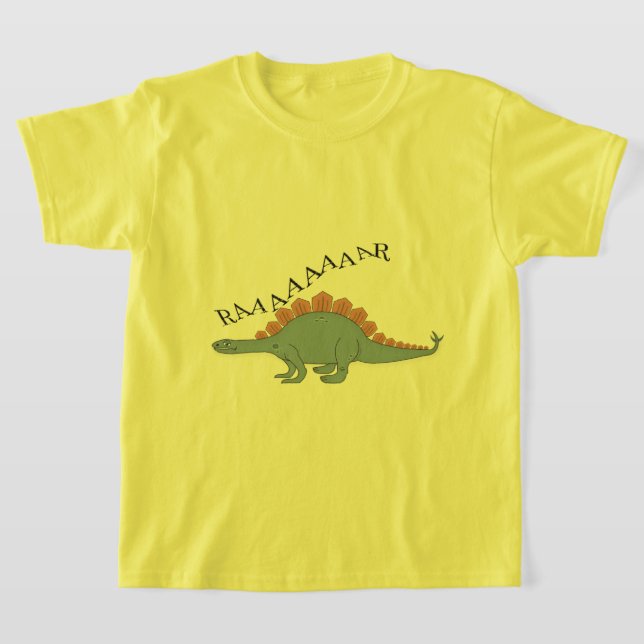 Stegosaurus - Kids' Basic T-Shirt (Laydown)