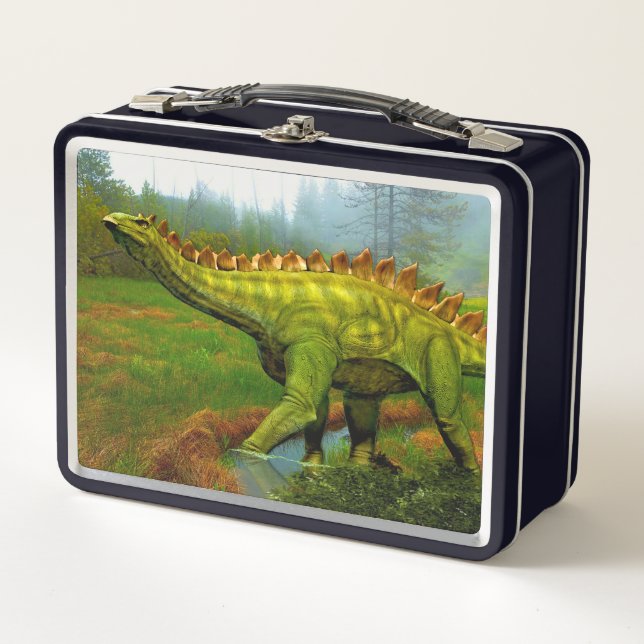 Stegosaurus  metal lunch box (Front)