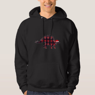 Stegosaurus Santa Hat Christmas Dinosaur Lover Gif Hoodie