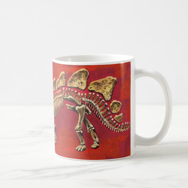 Stegosaurus Skeleton Coffee Mug (Right)