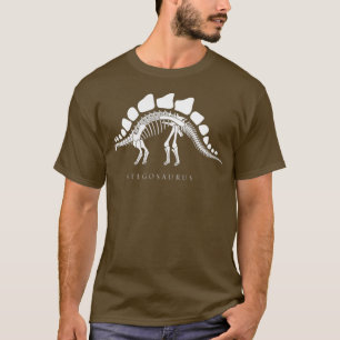 Stegosaurus Skeleton famous Dinosaur Bones Fan Kid T-Shirt