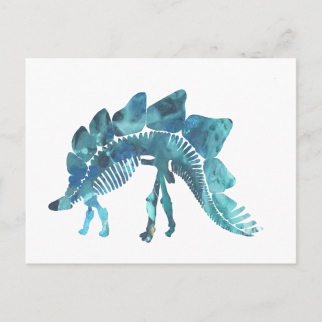 Stegosaurus Skeleton Postcard (Front)