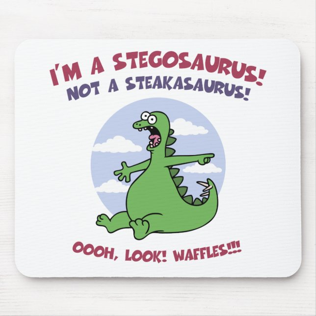 Stegosaurus - Waffles Mouse Pad (Front)