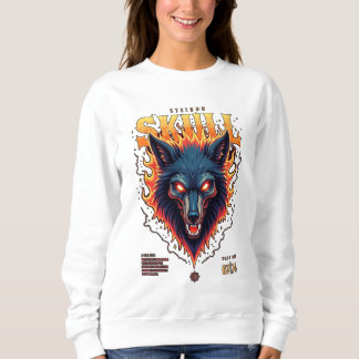 Steidon Skull – Flaming Wolf Head Tee