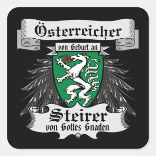 Steiermark Austria Göttliche Steirer Square Sticker