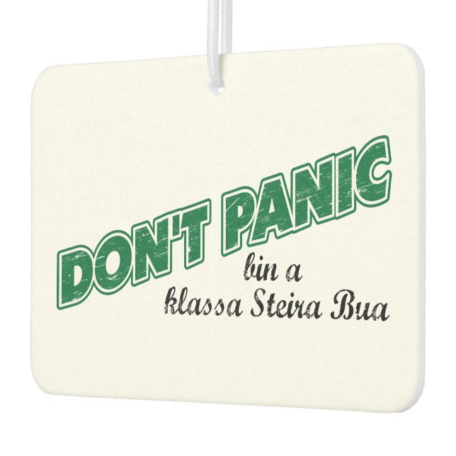 Steiermark Österreich dont panic bin a steira bua Car Air Freshener (Left)