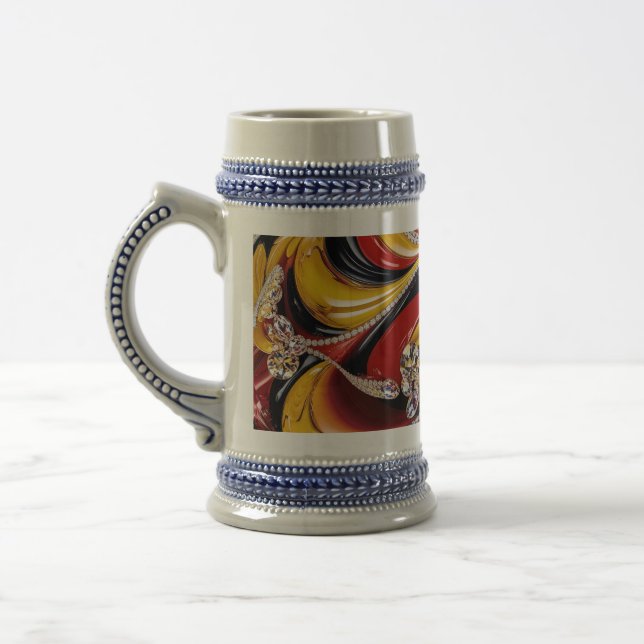 Stein Mug with Belgian Colours Design (Left)