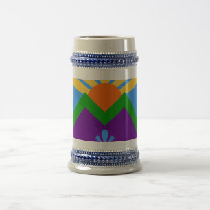 Stein Mug with Flag of Manitou Springs, Colorado