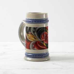 Stein Mug with German Colours Design